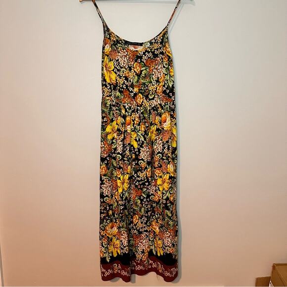 Zara Dresses & Skirts - Zara Women's Long Strappy Floral Camisole Dress Size M
